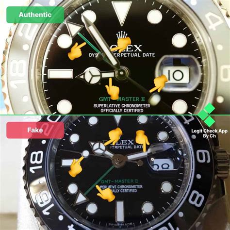 fake vs real rolex gmt|how to detect a fake rolex.